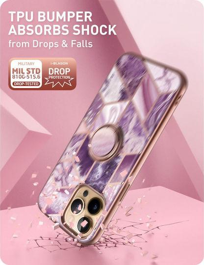 Supcase I-Blason Cosmo Snap Back Cover Σιλικόνης Marble Purple (iPhone 13 Pro Max)