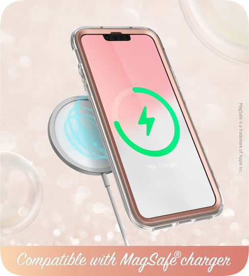 Supcase I-Blason Cosmo 360 Full Cover Πλαστικό 2mm Σετ με Τζαμάκι Marble Pink (iPhone 13 Pro)