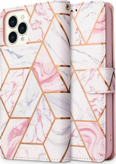 Tech-Protect Marble Wallet Δερματίνης Marble Pink (iPhone 13 Pro)