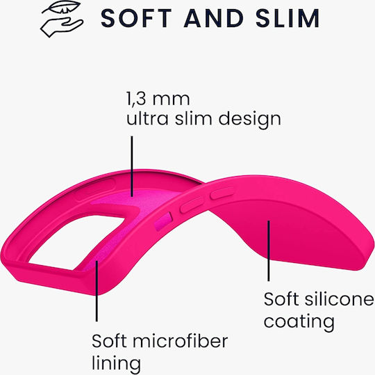 KWmobile Back Cover Silicon Neon Pink (iPhone 13 Pro)