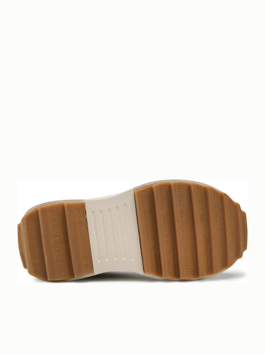 Woking Urban Pentru Femei Flatforms Tip Botine Bej