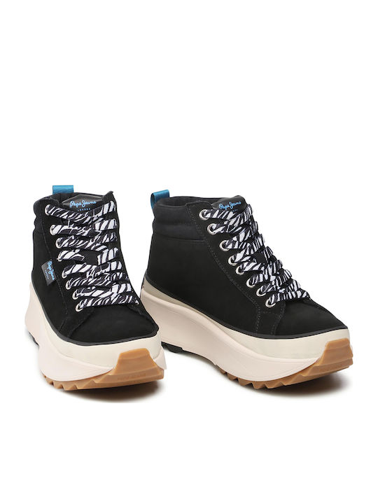 Rodney Basic Adidași Pentru Femei Flatforms Tip Botine Negri
