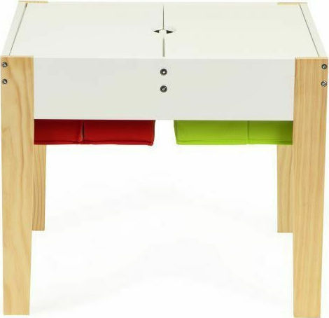 Set Masă cu Scaune pentru Copii din Lemn Multicolor Ecotoys