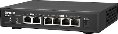 QNap QSW-2104-2T Unmanaged L2 Switch with 6 Ethernet Ports