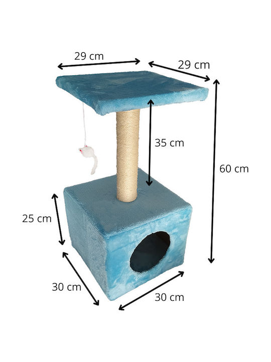 Onyxathorium with House Hamburg Blue 30x30x60 cm