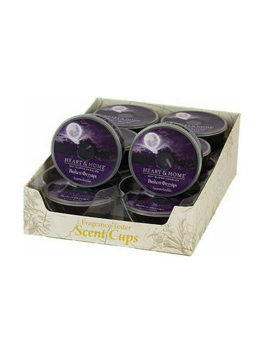 Heart & Home Lumânare Aromată de Soia Borcan cu Aromă Luna violetă Violet 38gr 1buc