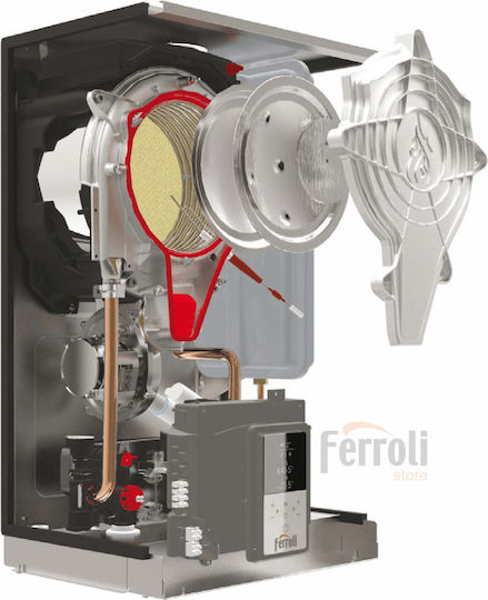 Ferroli Bluehelix Hitech RRT 24C Wall-mounted Boiler Condensation Gas with Burner 17196kcal/h