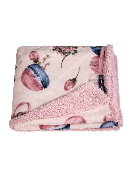 Greenwich Polo Club Blanket Nursery Swaddling Blankets 8814 Fleece Pink 80x110cm