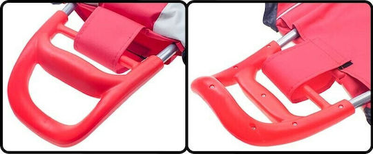 Stoff Einkaufswagen Klappbar Rosa 32x21x95cm