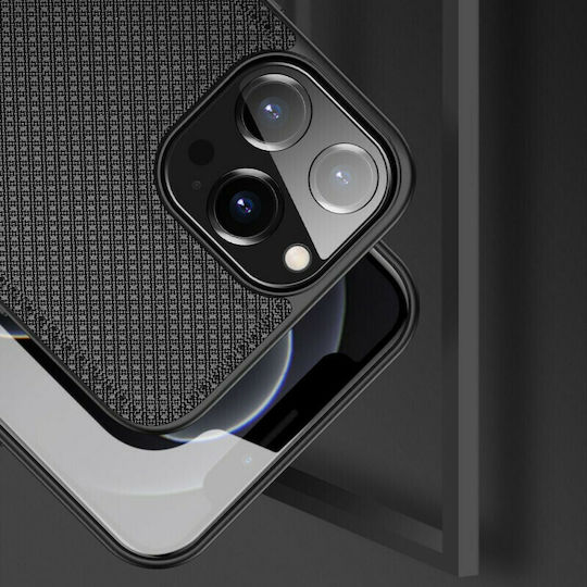 Dux Ducis Fino Back Cover Silicon / Tesatura Negru (iPhone 13 Pro Max)