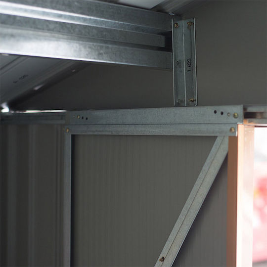 Depozit Metalic de Grădină Galvanizat Rezistent la Vânt L1.91xLățime1.92xÎnălțime2.77m