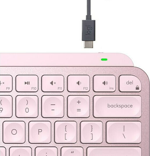 Logitech MX Keys Mini Wireless Bluetooth Keyboard Only English US Pink