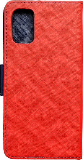 Fancy Brieftasche Synthetisches Leder Rot (Galaxy A02s)