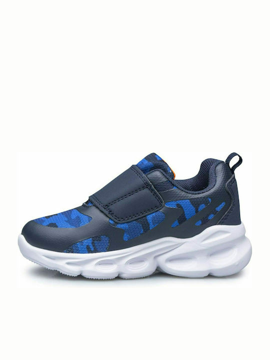 Flash Gordon Παιδικά Sneakers με Σκρατς & Φωτάκια Μπλε