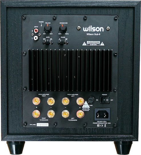 Wilson SUB 9 SUB-9 Αυτοενισχυόμενο Subwoofer με Ηχείο 8" 150W Μαύρο