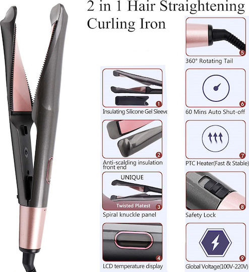 Kemei Hair Curling Iron 20mm 50W 000.230.5796