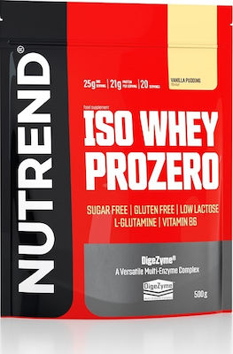 Nutrend Iso Whey Prozero Whey Protein Gluten Free with Flavor White Chocolate 500gr