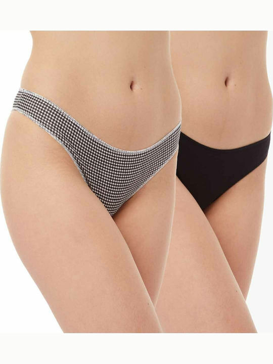 Miss Βαμβακερά Women's Brazil 2Pack Black/white