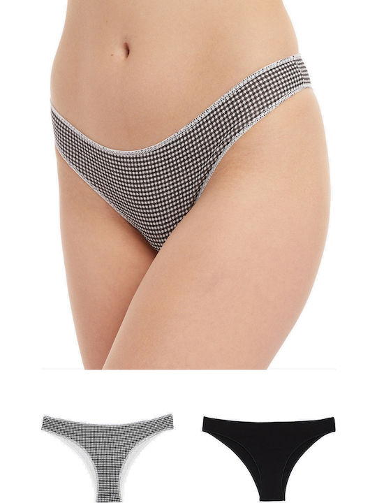 Miss Βαμβακερά Women's Brazil 2Pack Black/white