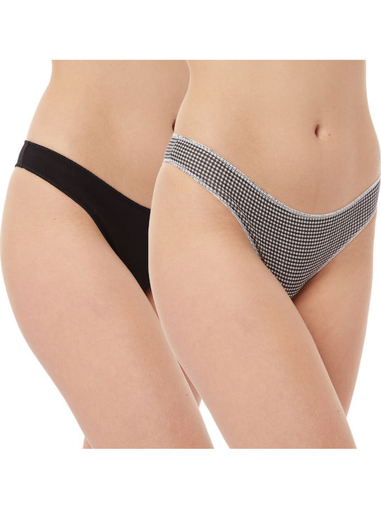 Miss Βαμβακερά Women's Brazil 2Pack Black/white