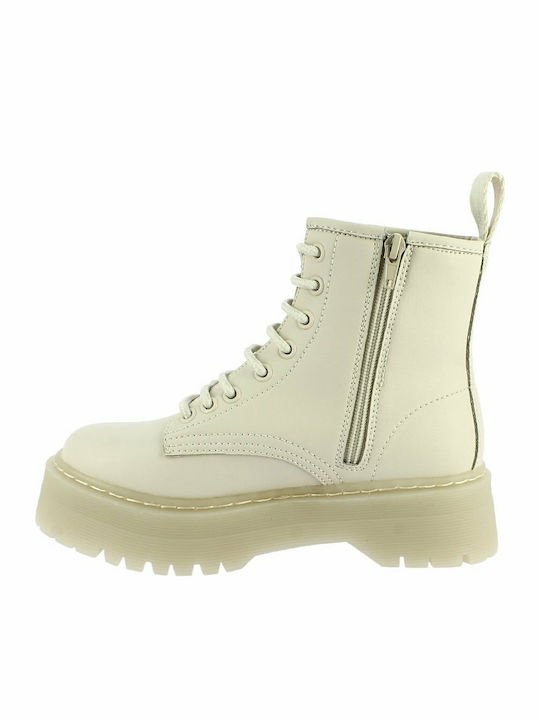 Stiefeletten Damen Weiß