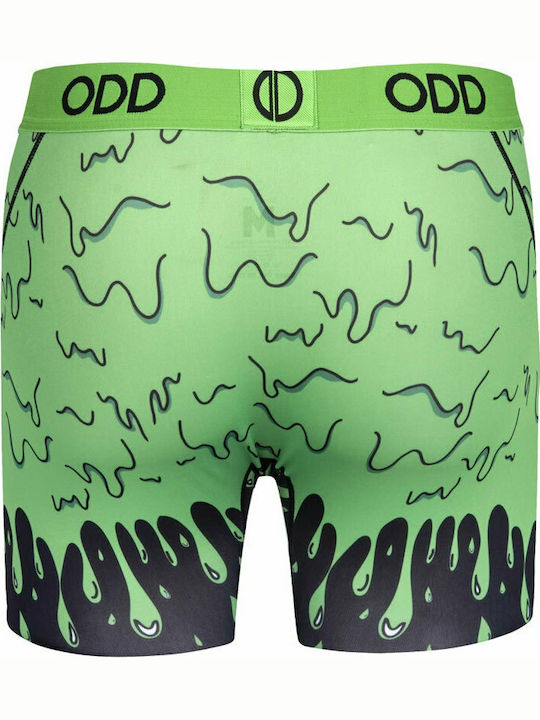 Odd Sox Slime Drip Men's Boxer Green with Patterns