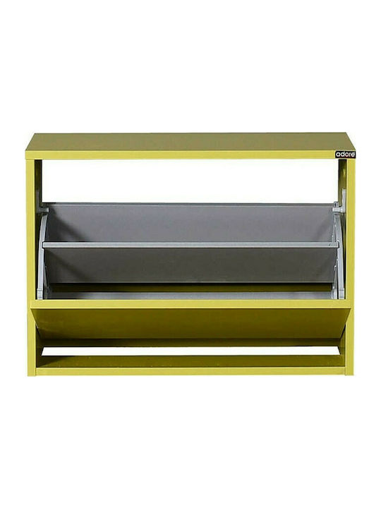 Holz Schuhschrank mit 1 Regal Green 60x30x42cm