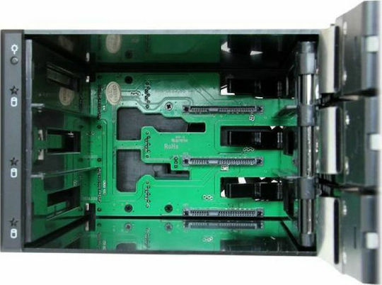StarTech 3 Bay Aluminum Trayless Hot Swap Mobile Rack Backplane Negru (HSB3SATSASBA)