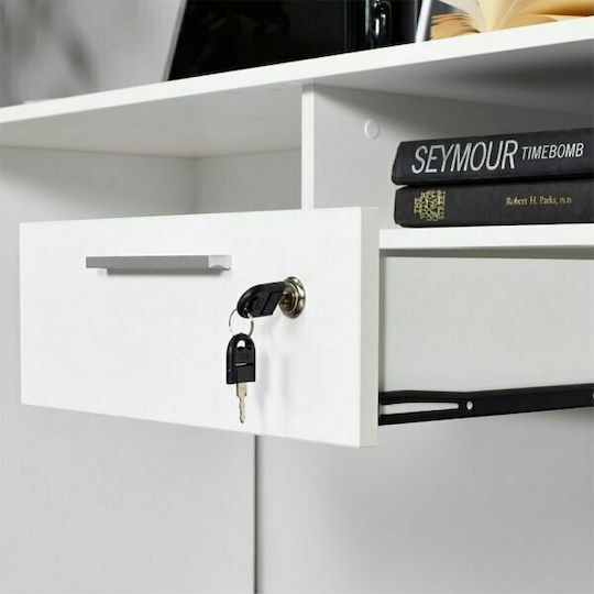 Desk Concept Wooden White 120x60x75cm