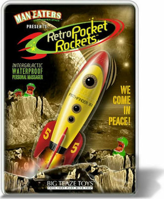 Big Teaze Toys Retro Pocket Rocket Vibrator 12.7cm Yellow