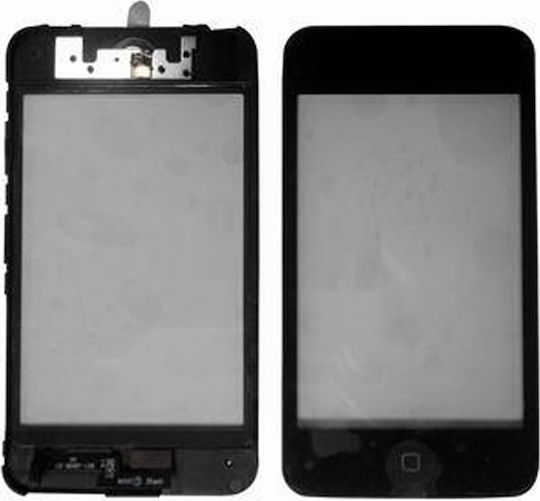 IPOD Touch 3 Touch Screen Lens Ersatzteile Schwarz mit Rahmen und Home-Button