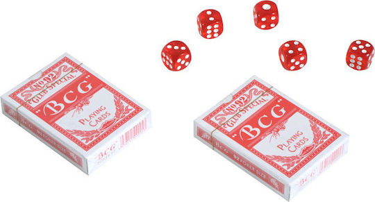 HomCom Σετ 250 Μάρκες Poker σε Βαλίτσα με 2 Τράπουλες
