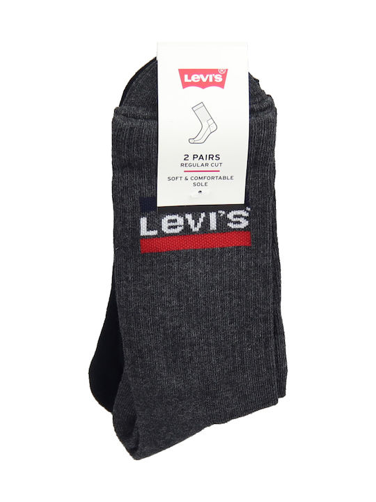 Levi's Cut Logo Solid Color Socks Multicolour 2Pack