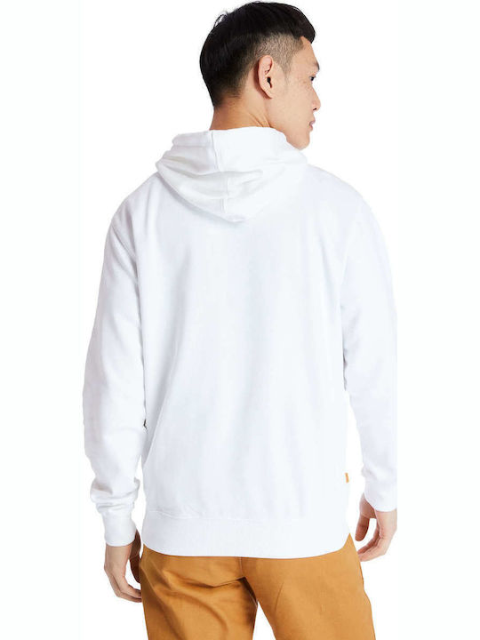 Sweatshirt with Hood White