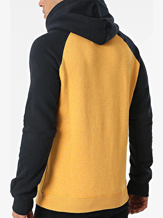Ovin Vintage Sweatshirt with Hood Yellow