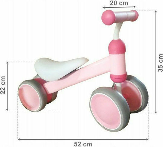 Ecotoys Kinderlaufrad Walk on Walker Rosa