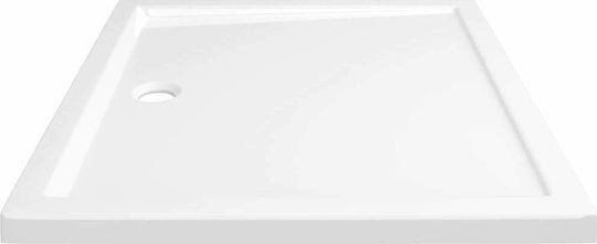 vidaXL Rectangular Acrylic Shower White 80x90x4cm
