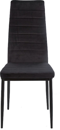 Stühle Speisesaal Black 1Stück 40x48x95cm