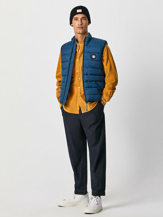 Heinrich Sleeveless Jacket Puffer Blue