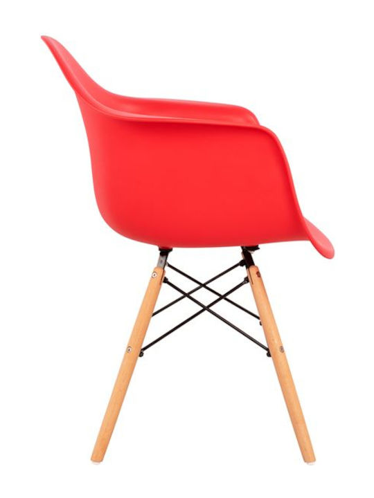 Mirto Stühle Speisesaal Red 2Stück 64x60x81cm