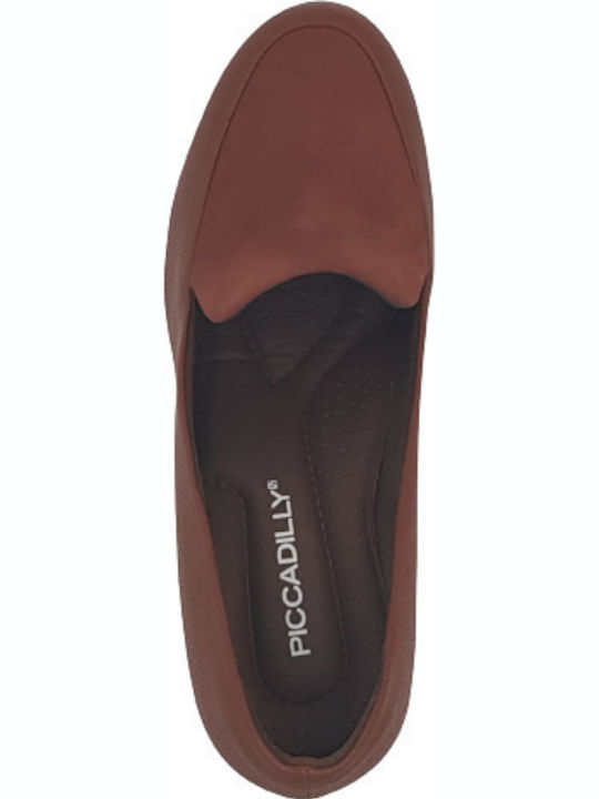 Piccadilly Anatomic Leather Tabac Brown Heels