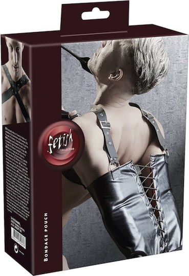 Pipedream Fetish Collection Bondage Armbinder Комплект за Връзване на Тяло с Крайници в Черен Цвят
