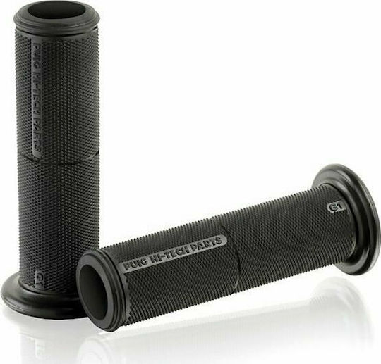 Puig Motorcycle Grips Basic Hard 119mm in Black Colour