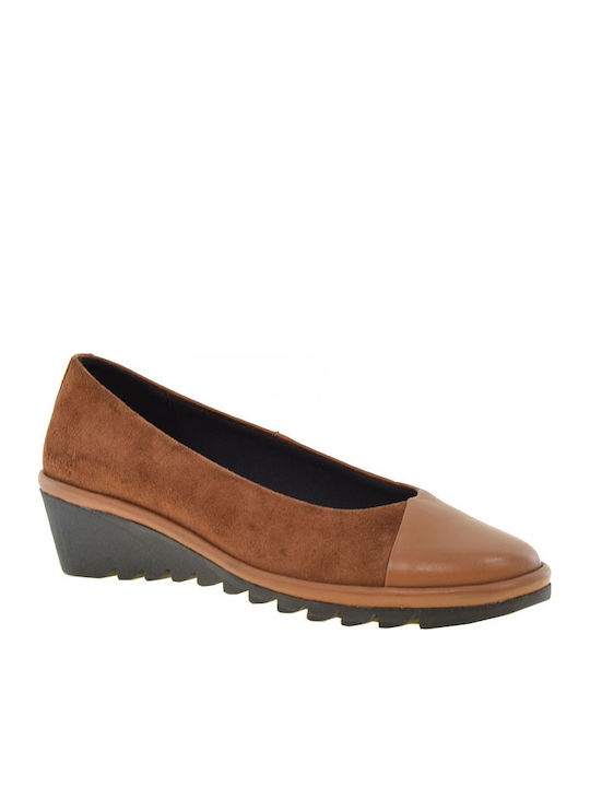 The Flexx Suede Ballerinas DW21-A206 Tabac Brown