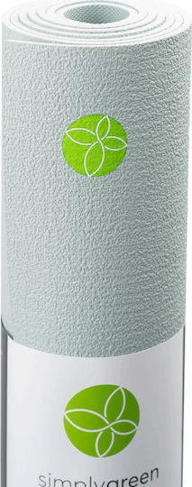 Simplygreen Basic Στρώμα Γυμναστικής Yoga Γκρι Mist (180x65x0.5cm)