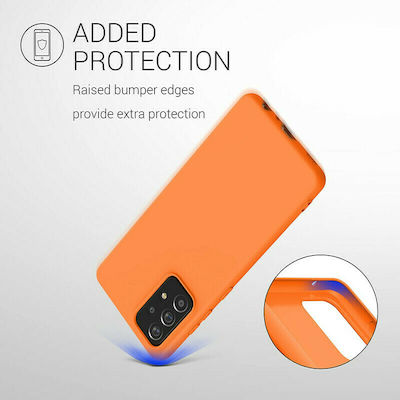 KWmobile Coperta din spate Silicon Cosmic Orange (Galaxy A52 / A52s) 54346.150