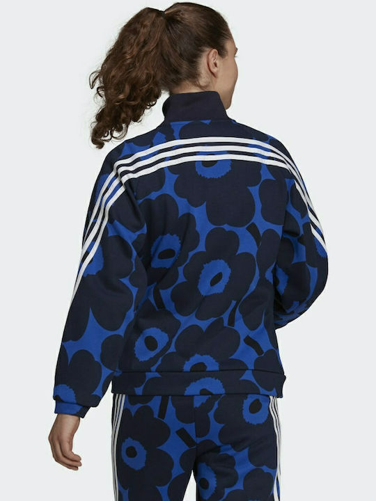 Adidas Sportswear Marimekko Γυναικεία Φούτερ Ζακέτα Bold Blue H39728