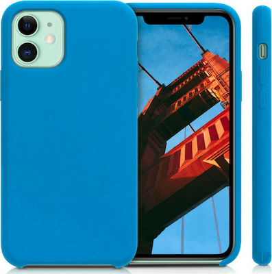 KWmobile Rubber Umschlag Rückseite Silikon Blue Temptation (iPhone 11) 49724.157