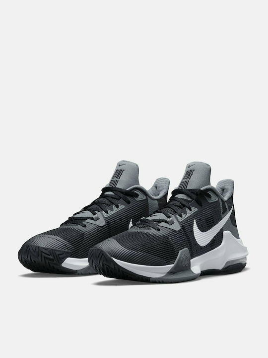 Nike Air Max Impact 3 Χαμηλά Μπασκετικά Παπούτσια Black / Cool Grey / White