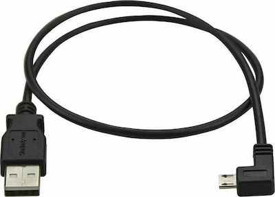 StarTech Winkel (90°) USB 2.0 auf Micro-USB-Kabel Schwarz 0.5m (USBAUB50CMLA) 1Stück